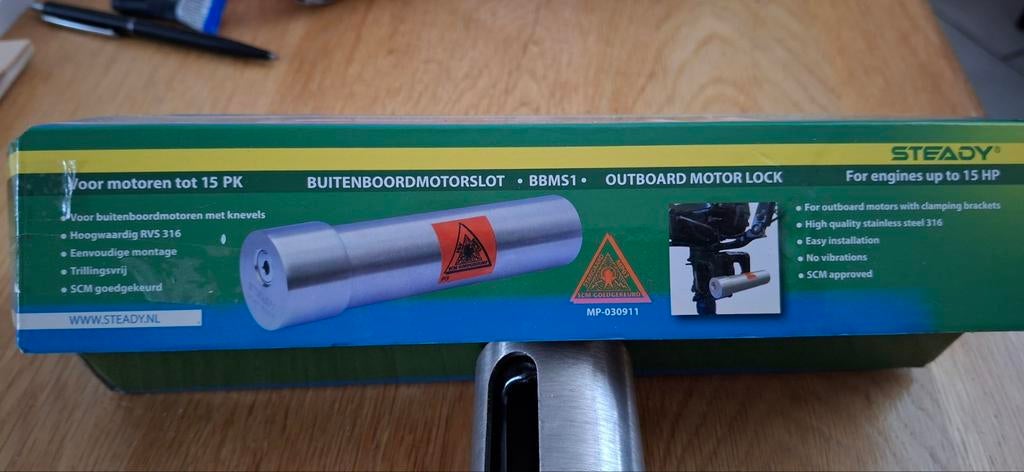 Steady buitenboordmotorslot BBMS1, Watersport en Boten, Accessoires en Onderhoud, Ophalen of Verzenden, Zo goed als nieuw, Overige typen
