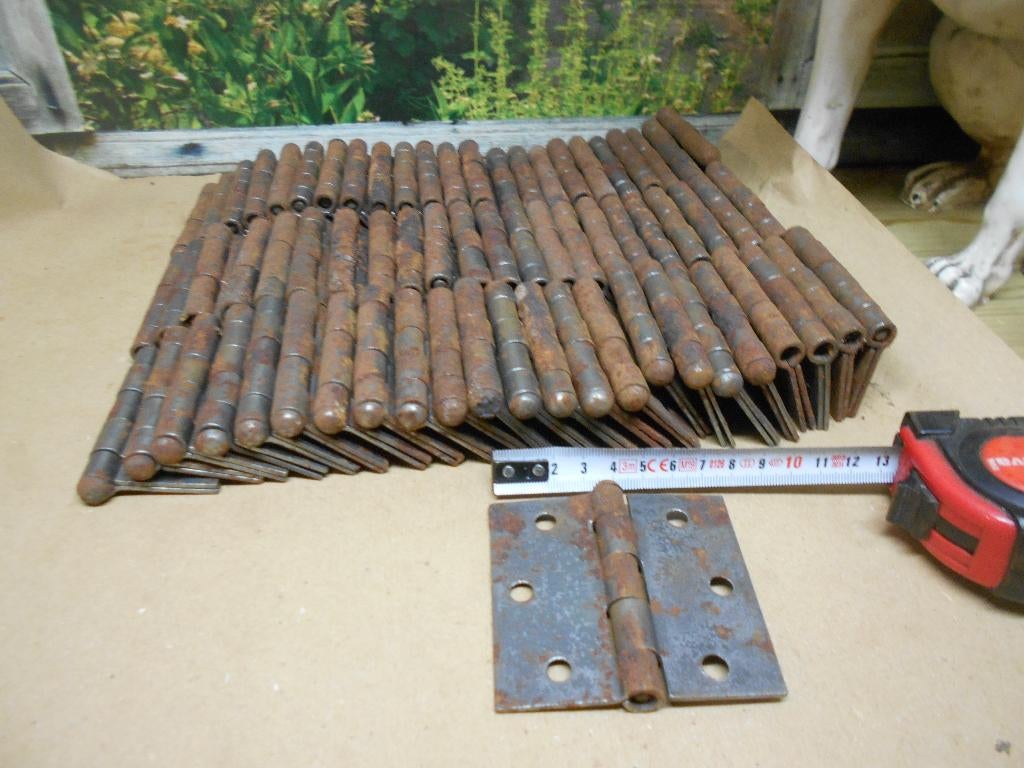 oude scharnieren, Ophalen of Verzenden, Gebruikt, IJzer, Scharnier