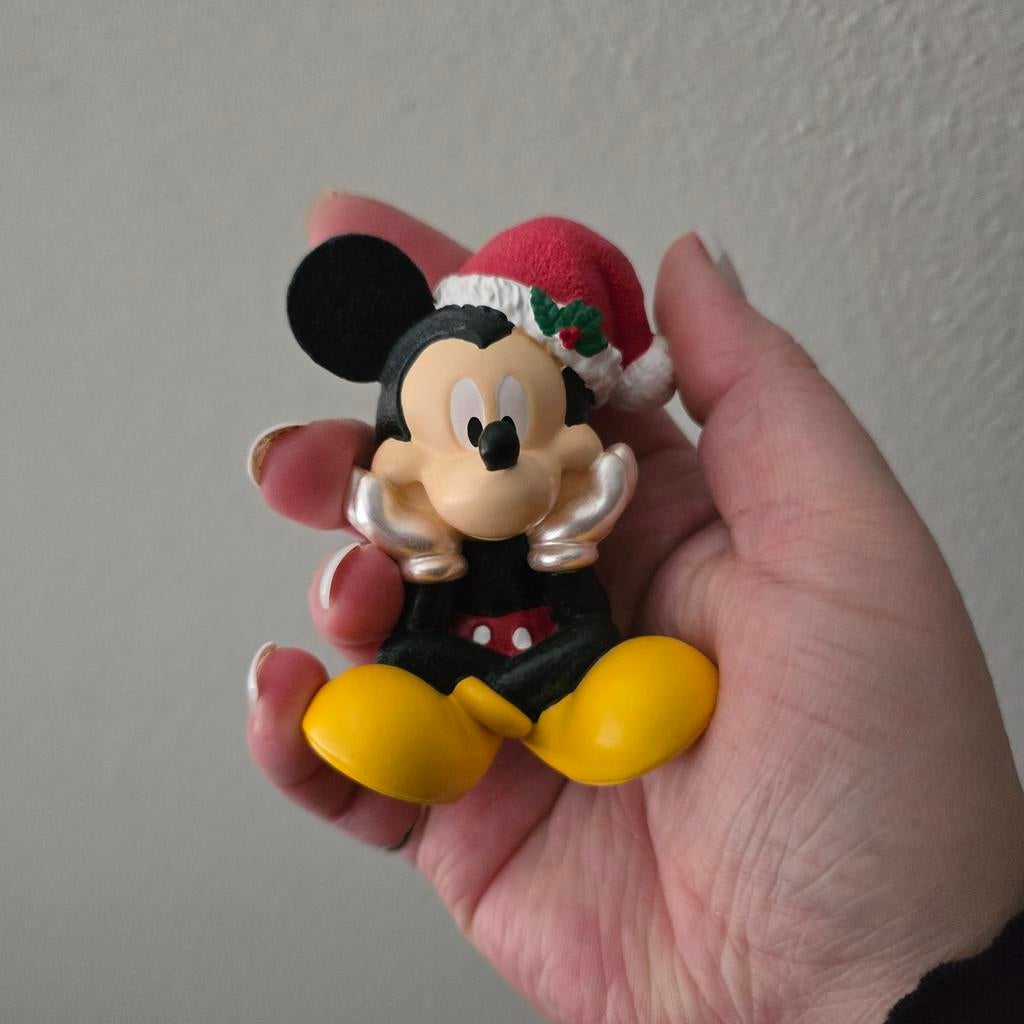 Disney Mickey Mouse Kerst Ornament, Verzamelen, Ophalen of Verzenden, Mickey Mouse, Zo goed als nieuw, Beeldje of Figuurtje