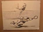 Vintage 70S Gary Patterson humoristische tennis tekening €49, Ophalen of Verzenden
