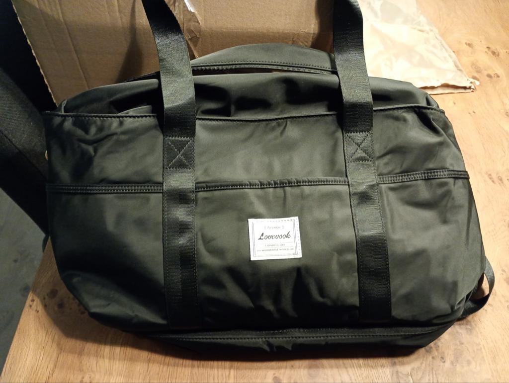 Lovelook reistas met toilettas, 30 cm of meer, Zwart, Ophalen of Verzenden, Nieuw
