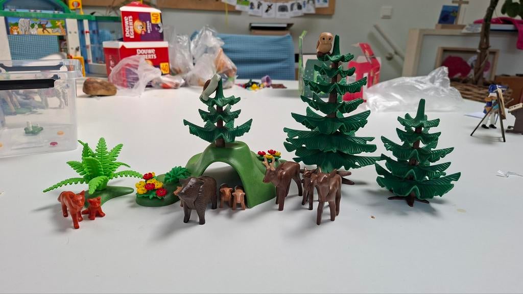 Playmobil Dieren Bos met Wilde Zwijnen en Herten, Ophalen of Verzenden, Gebruikt, Los playmobil