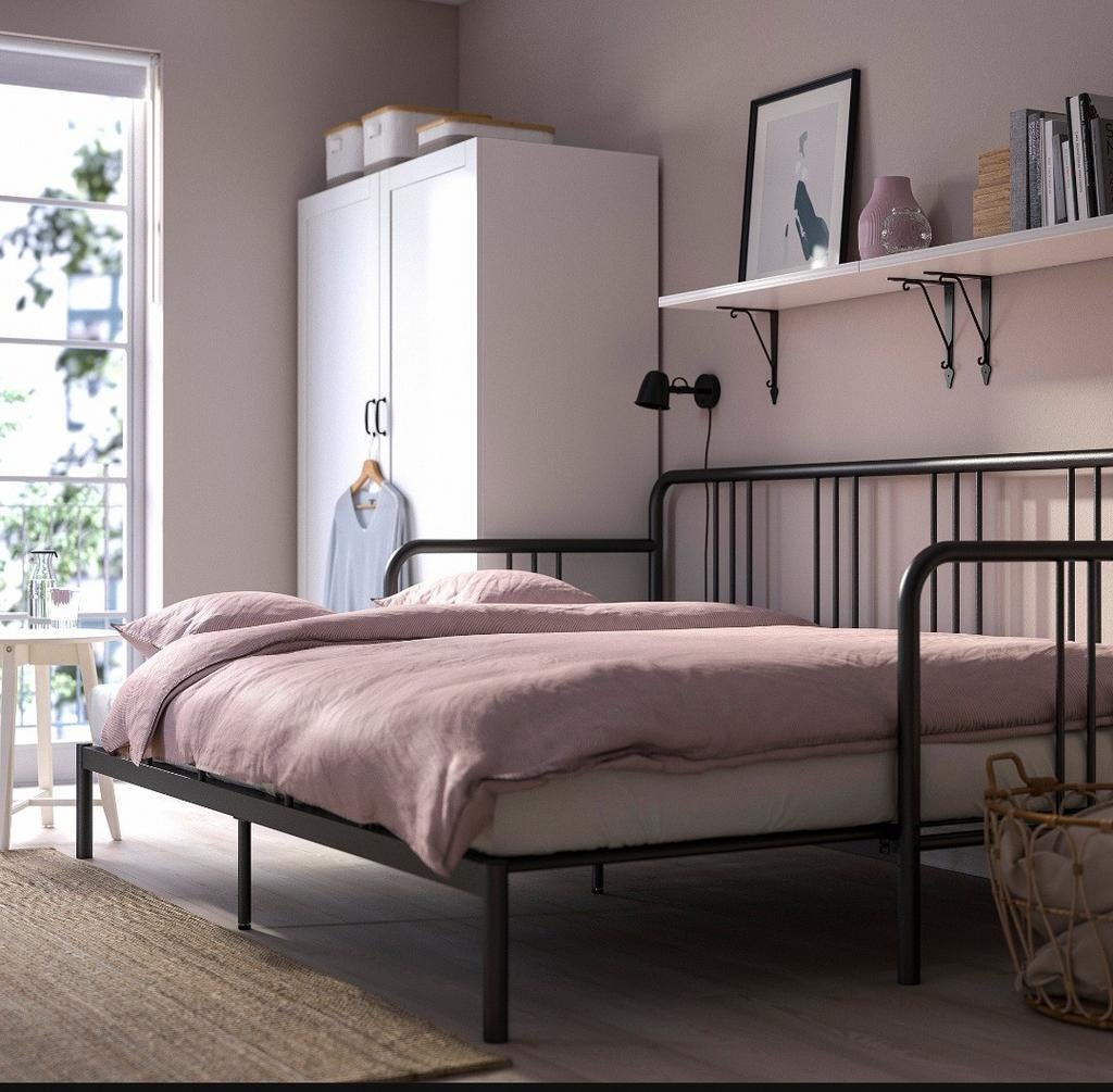 Bedbank Ikea fyresdal, Ophalen, Eenpersoons, Hout