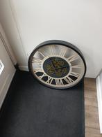 Mooie landelijk/ Industriële  wandklok, Ophalen, Zo goed als nieuw, Wandklok