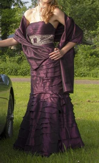 Prachtige paarse mermaid gala jurk – maat S, Galajurk, Paars, Ophalen of Verzenden, Zo goed als nieuw