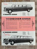 Checker Aerobus brochure sheet, Ophalen of Verzenden, Zo goed als nieuw, Overige merken