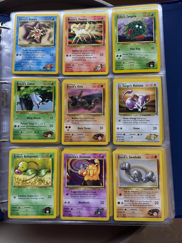 Pokémon kaarten Gym Heroes, Ophalen of Verzenden, Zo goed als nieuw, Meerdere kaarten