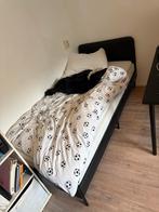 Ikea Slattum eenpersoonsbed, Gebruikt, 90 cm, Eenpersoons, Zwart