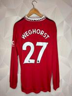 Manchester United Thuis 2022/2023 Weghorst, Sport en Fitness, Voetbal, Maat L, Ophalen of Verzenden, Zo goed als nieuw, Shirt