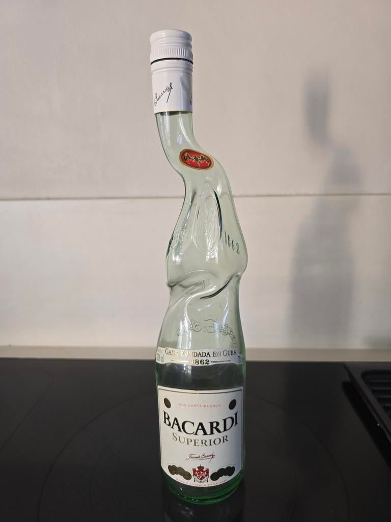 Unieke Bacardi Superior fles - Collectors item, Ophalen of Verzenden, Zo goed als nieuw