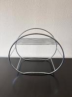 Space Age LP CD Rek - Lectuurbak - Chroom - Jaren 70 - Retro, Ophalen, Gebruikt, Metaal, Cd's of Dvd's