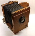 Antike Holzreisecamera aus ca 1900 mit Kassette und Optik,, Ophalen of Verzenden, Voor 1940, Fototoestel