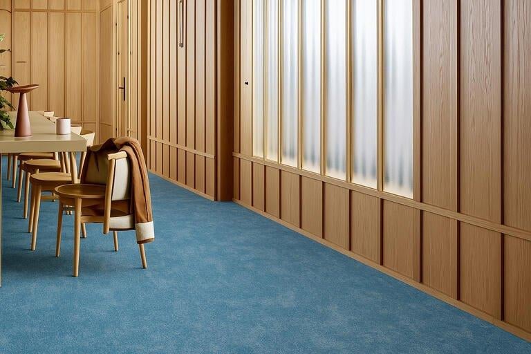 Connected Ethos CE100 tapijttegels nieuw van Interface, Huis en Inrichting, Stoffering | Vloerbedekking, Groen, 75 m² of meer