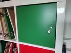 Inzet deurtje groen met slot kallax vakkenkast ikea, Ophalen of Verzenden