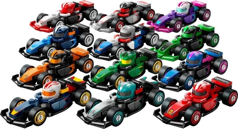 LEGO 71049 serie – set van 12 Mini F1 raceauto’s, Kinderen en Baby's, Speelgoed | Duplo en Lego, Nieuw, Lego, Complete set, Ophalen of Verzenden