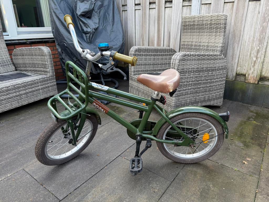 Groene jongensfiets 16inch, Ophalen, Gebruikt, Staal, 16 tot 20 inch