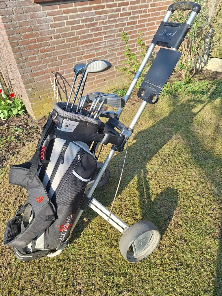 Dames golfset Johnson compleet met golftrolley, Sport en Fitness, Golf, Ophalen, Gebruikt, Set