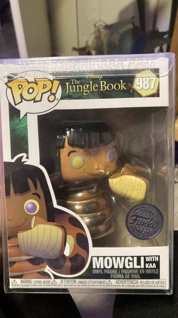 Mowgli jungle book funko pop special edition in protector, Ophalen of Verzenden, Zo goed als nieuw