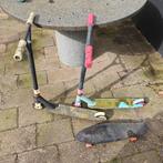 Twee gebruikte stuntsteppen en een skateboard, Ophalen, Gebruikt, Gewone step