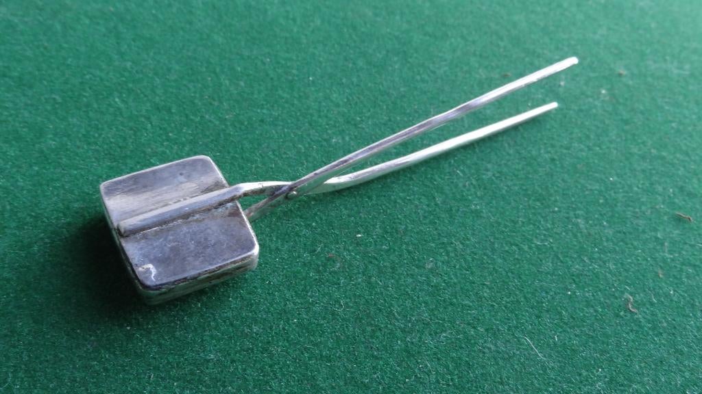 Miniatuur wafelijzer 18e eeuw, Ophalen of Verzenden, Zilver