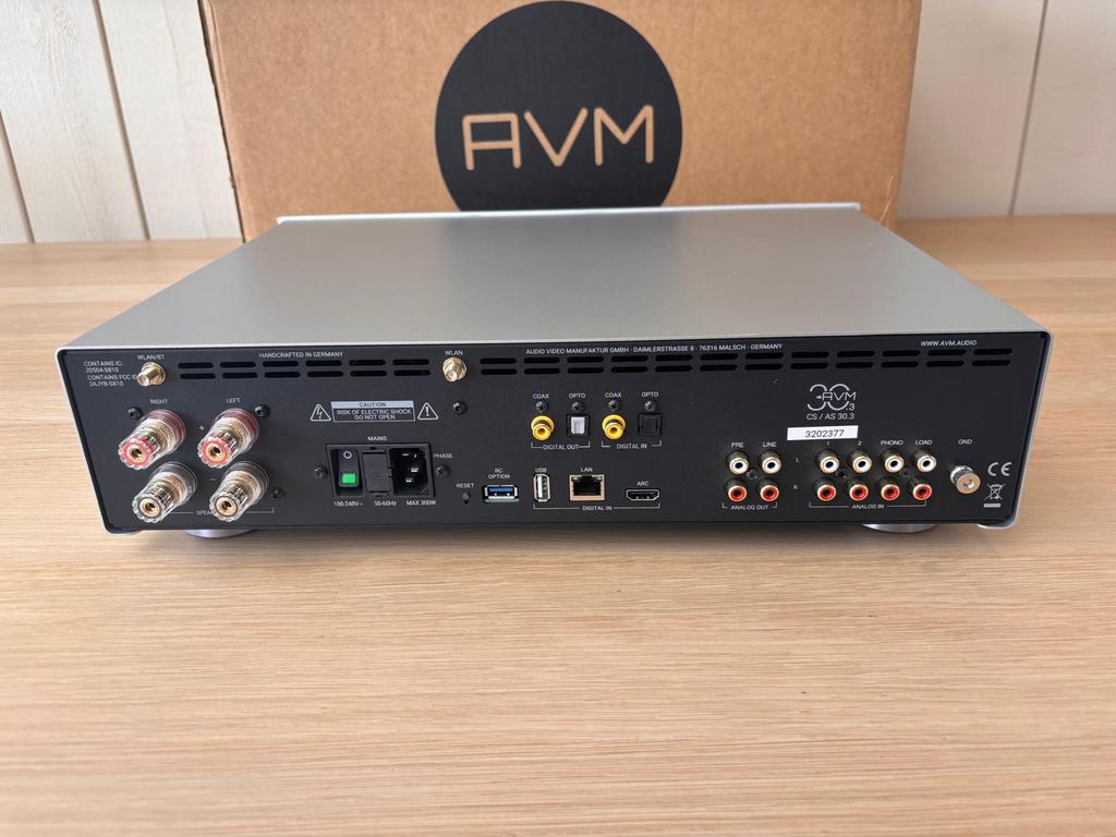 AVM CS30.3 Demo – Nieuwstaat – Volledige Garantie, De, Ophalen of Verzenden, Zo goed als nieuw, 60 tot 120 watt