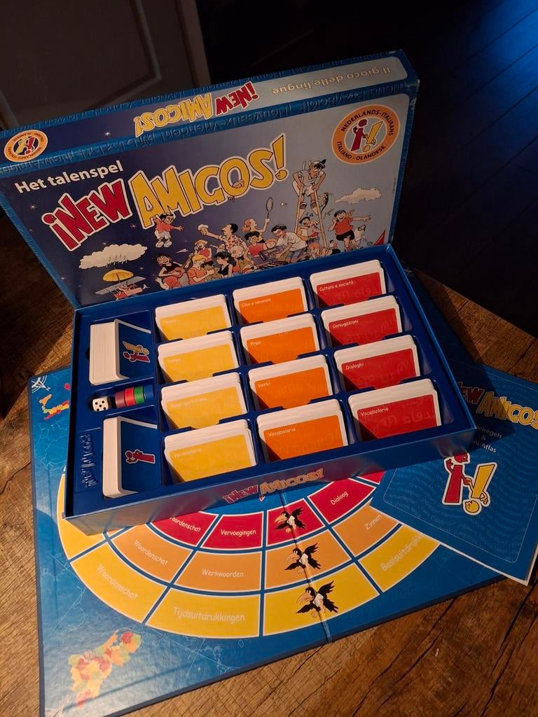 New amigos talenspel Nederlands Italiaans  ,Nederlands Engel, Hobby en Vrije tijd, Gezelschapsspellen | Bordspellen, Ophalen of Verzenden