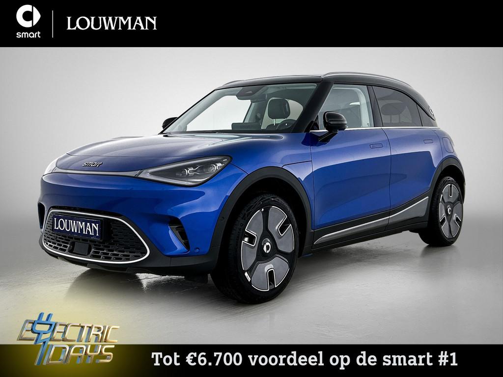 Smart #1 Premium 66 kWh | VAN € 42.520 NAAR € 35.810 | E, Auto's, Smart, Automaat, Zwart, Blauw, Leder