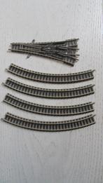 Fleischmann Piccolo : 1x wissel 9157/78 & 4x bocht 9120 R192, Gebruikt, Gelijkstroom, Fleischmann, Rails