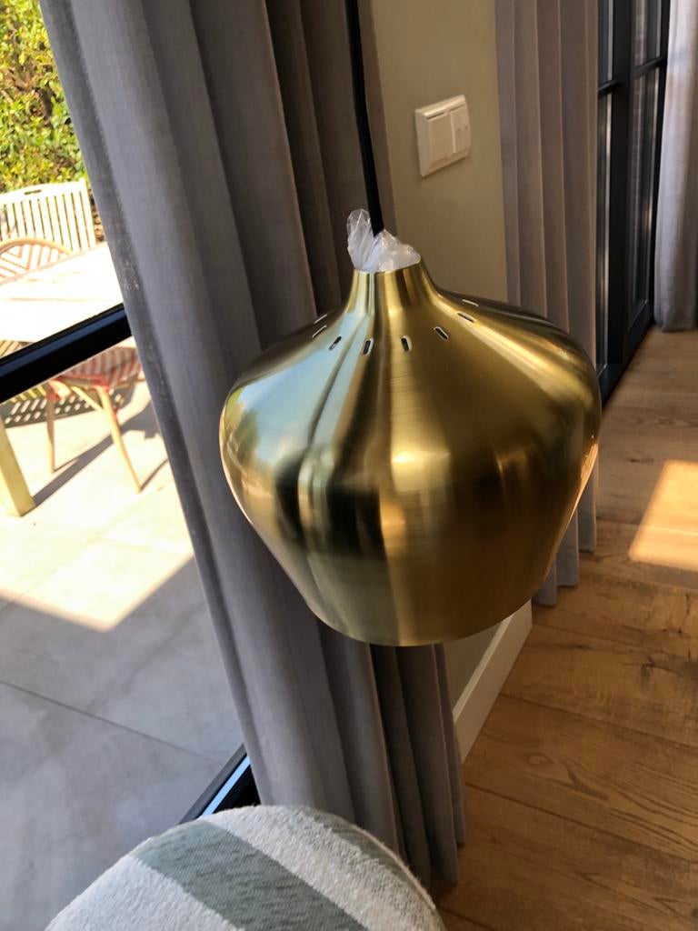 Frandsen Toni Rie Cohen Ø25 Unieke Design Lamp Goud, Ophalen of Verzenden, Nieuw, Metaal, Minder dan 50 cm