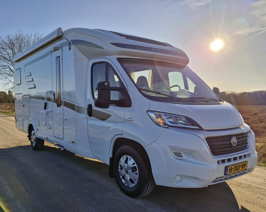 Hymer T588SL 2016 Alko Chassis Camera Cruise XXL Garage, Caravans en Kamperen, Campers, Luifel, Startonderbreker, Fiat, Tot en met 3