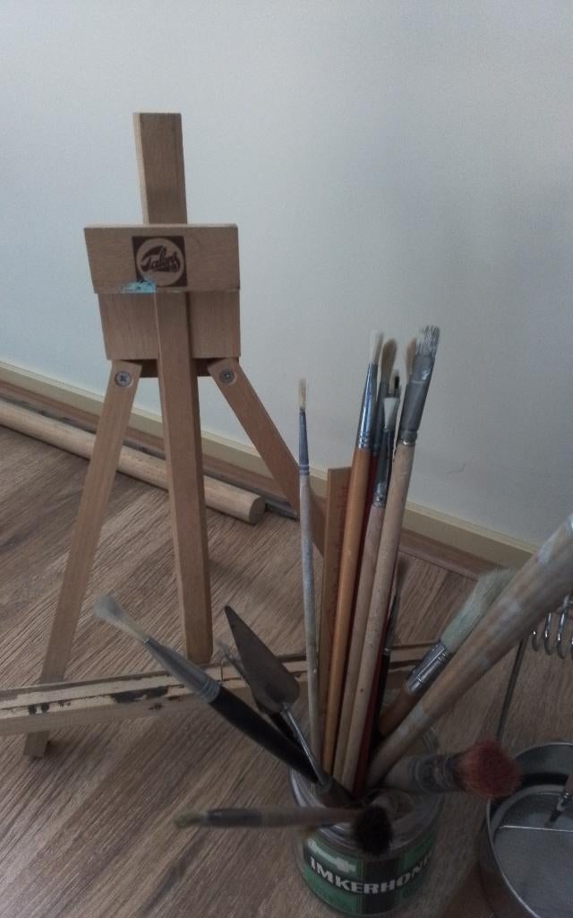 schilder spullen, Hobby en Vrije tijd, Schilderen, Ophalen, Zo goed als nieuw, Ezel
