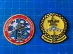 Twee stoffen patches F-4 Phantom Greek Air Force, Ophalen of Verzenden, Patch, Badge of Embleem