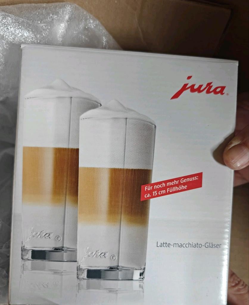JURA Latte macchiato, 300 ml NIEUW, Ophalen, Nieuw, Glas, Overige stijlen