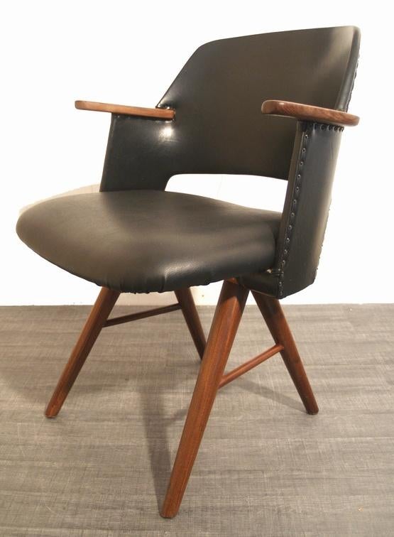 Cees Braakman stoel model ft30 voor Pastoe jaren 50 fifties, Ophalen, Gebruikt, -, Zwart