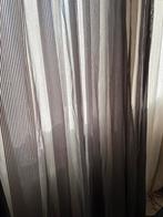 Grijs gordijn met streepjes, 230x230 cm, Huis en Inrichting, Stoffering | Gordijnen en Lamellen, Ophalen of Verzenden, Gebruikt