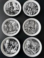 Zes vintage porseleinen ondetzetters van Mosa Maastricht, Ophalen of Verzenden