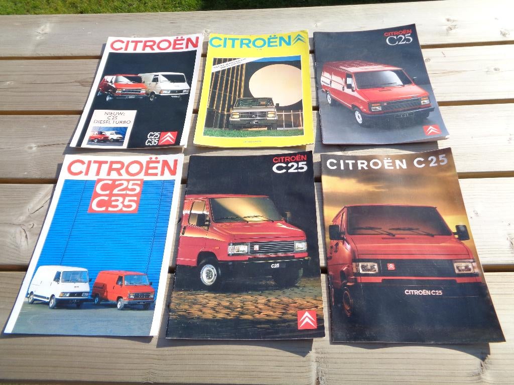 Verzameling / partij Citroen bedrijfswagen brochures, Ophalen of Verzenden, Gelezen, Citroën