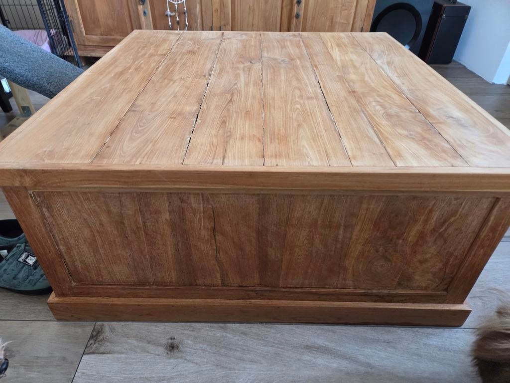 Teak tafel, Ophalen, Rechthoekig, 50 tot 100 cm, Minder dan 50 cm