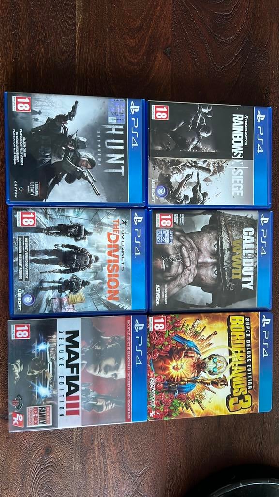 PS4 games | meerdere titels, Spelcomputers en Games, Games | Sony PlayStation 4, Zo goed als nieuw, Shooter, 1 speler, Vanaf 3 jaar