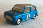 Mini Cooper competition blauw-wit dak Corgi # 227., Ophalen of Verzenden, Gebruikt, Auto, Corgi