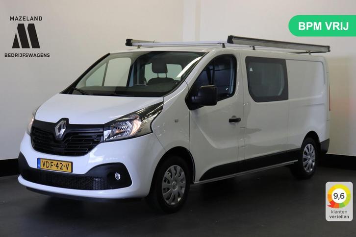 Renault Trafic 1.6 dCi 125PK L2 Dubbele Cabine EURO 6 - Airc, Auto's, Bestelauto's, Bedrijf, Te koop, ABS, Airconditioning, Alarm
