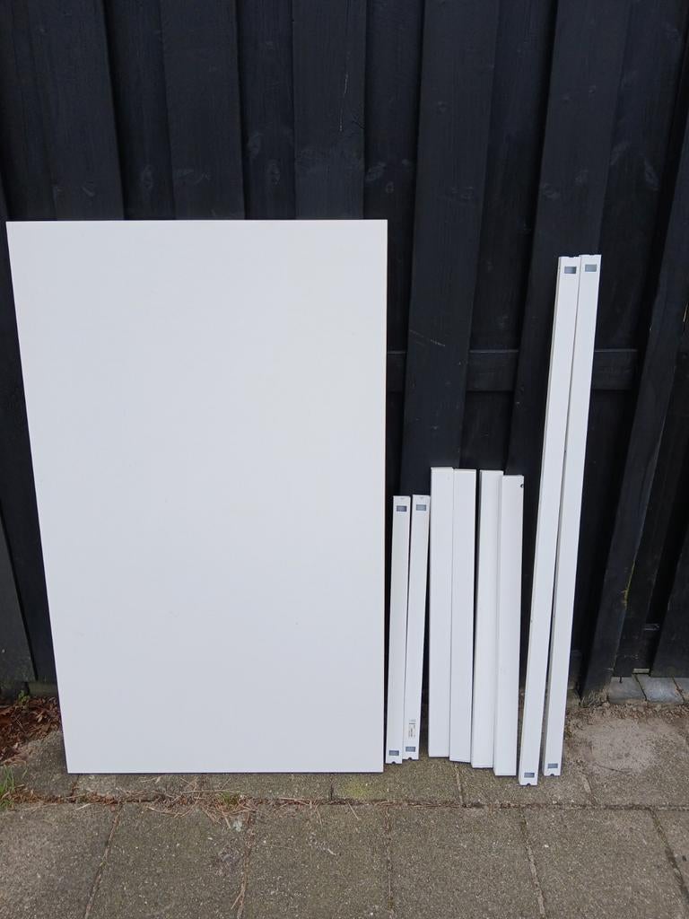 Retro Tafel Ikea Melltorp 125/75 (eettafel / bureau), Ophalen, 100 tot 150 cm, 50 tot 100 cm, Zo goed als nieuw