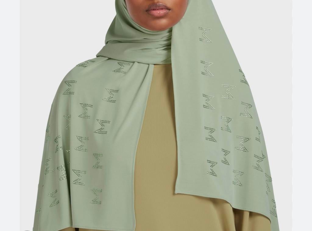 Merrachi hoofddoek | Hijab | Sjaal | Hoofddoek | Aqua Gray, Ophalen, Nieuw, Maat 46/48 (XL) of groter, Sjaal