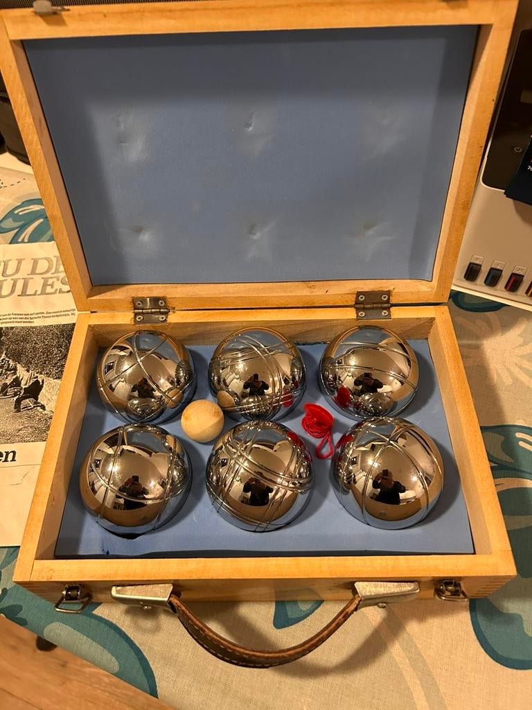Jeu de boules set, Ophalen of Verzenden, Zo goed als nieuw