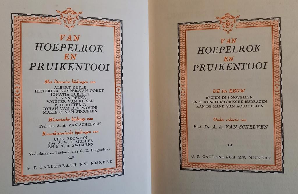 Van hoepelrok en pruikentooi inkijk 18e eeuw, Ophalen of Verzenden