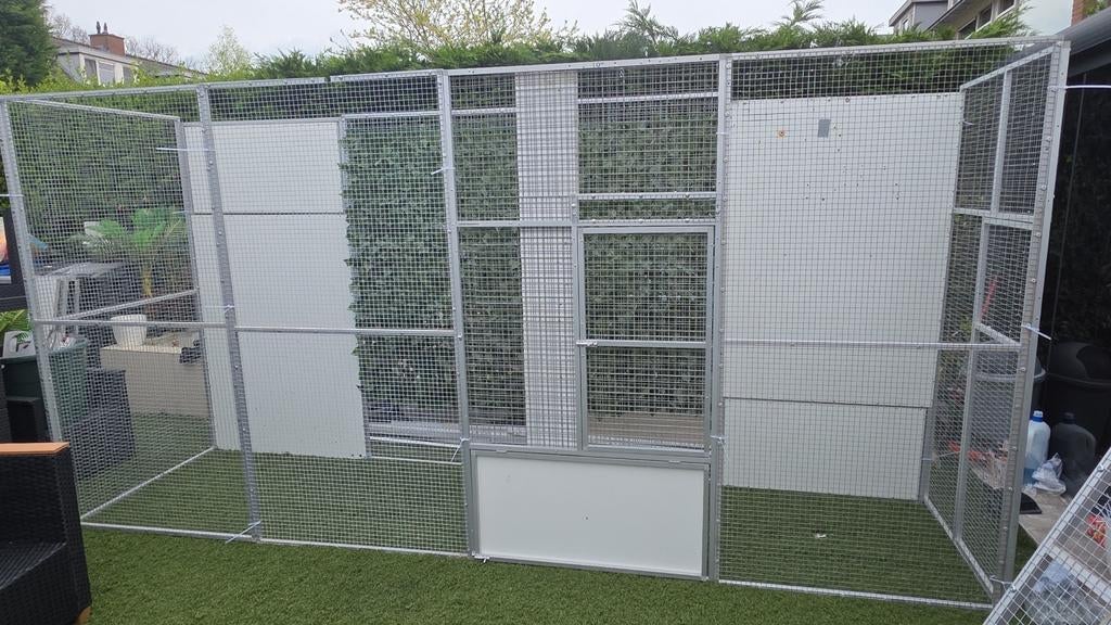 Volière aluminium, Dieren en Toebehoren, Vogels | Hokken en Kooien, Ophalen of Verzenden, Aluminium, Volière