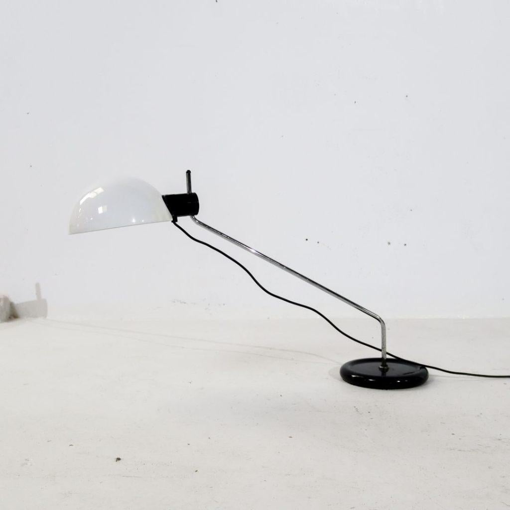 Vintage Design Libellula tafellamp iGuzzini, Huis en Inrichting, Lampen | Tafellampen, Ophalen of Verzenden, Gebruikt, Metaal