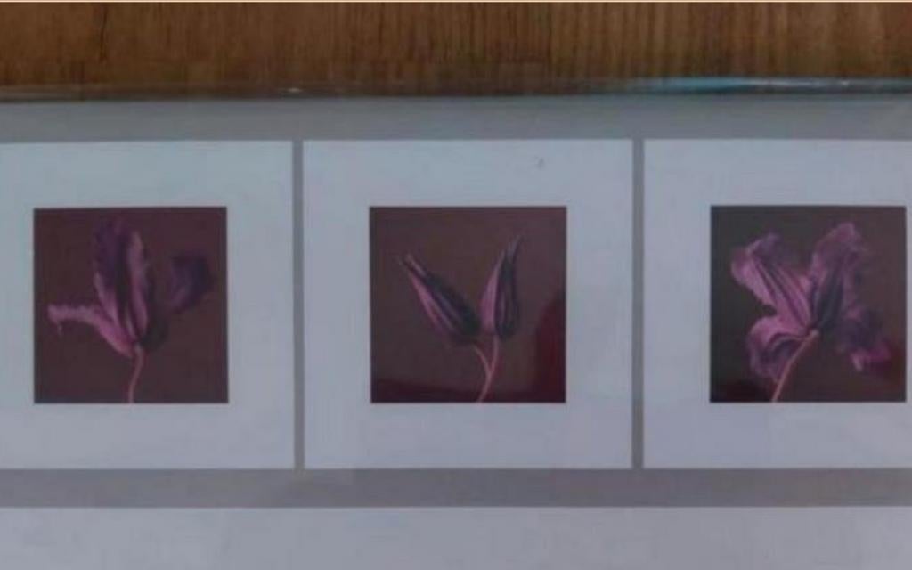 Drieluik posters Ikea paarse bloemen, 50 tot 75 cm, Nieuw, Ophalen of Verzenden, Foto of Poster