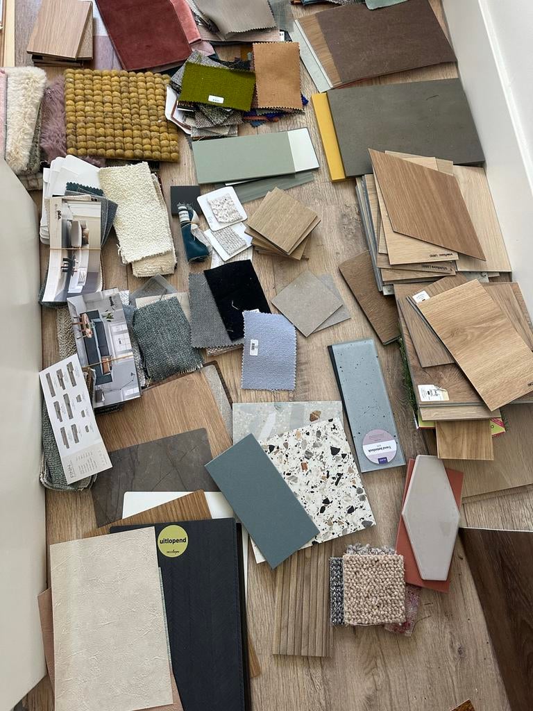 Interieur stalen / samples voor styling en ontwerp, Ophalen of Verzenden, Gebruikt, Meerkleurig, Overige materialen