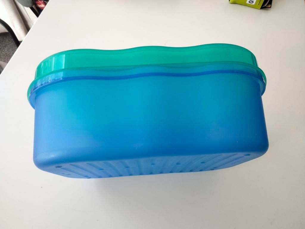 Tupperware Brood Bewaardoos - Blauw/Groen, Ophalen, Gebruikt, Groen, Bus of Trommel